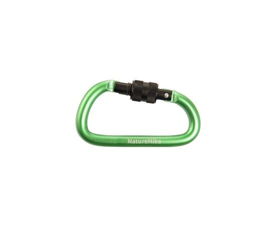 Карабін туристичний Naturehike D-type80ммNH15A008-DGreen (6927595701614)