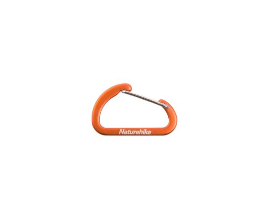 Карабін туристичний Naturehike D-type NH15A004-H 4 см Orange (6927595717301)