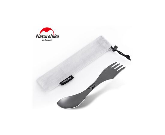 Ложка-вилка туристическая Naturehike Titanium NH19T012 (6927595736746), изображение 2 Ложка-вилка туристическая Naturehike Titanium NH19T012 (6927595736746), изображение 2