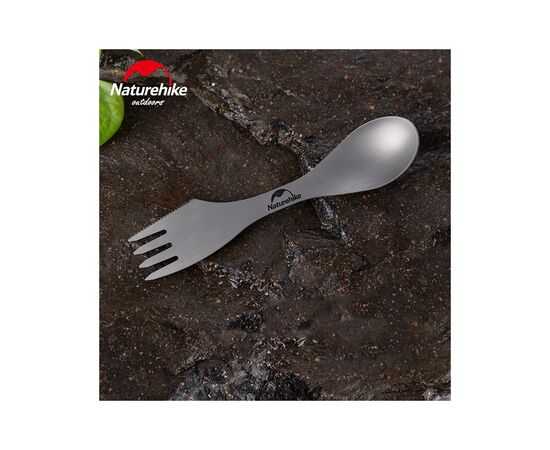 Ложка-вилка туристическая Naturehike Titanium NH19T012 (6927595736746), изображение 4 Ложка-вилка туристическая Naturehike Titanium NH19T012 (6927595736746), изображение 4