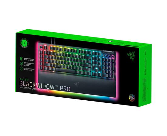 Клавиатура Razer BlackWidow V4 PRO Green Switch USB UA Black (RZ03-04680100-R3M1), изображение 6 Клавиатура Razer BlackWidow V4 PRO Green Switch USB UA Black (RZ03-04680100-R3M1), изображение 6