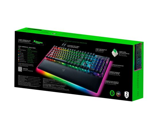 Клавиатура Razer BlackWidow V4 PRO Green Switch USB UA Black (RZ03-04680100-R3M1), изображение 7 Клавиатура Razer BlackWidow V4 PRO Green Switch USB UA Black (RZ03-04680100-R3M1), изображение 7