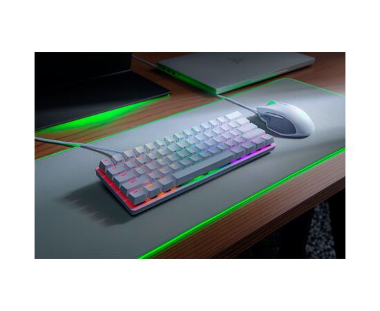 Клавиатура Razer Huntsman mini Mercury Red Switch USB RU White (RZ03-03392200-R3R1), изображение 3 Клавиатура Razer Huntsman mini Mercury Red Switch USB RU White (RZ03-03392200-R3R1), изображение 3