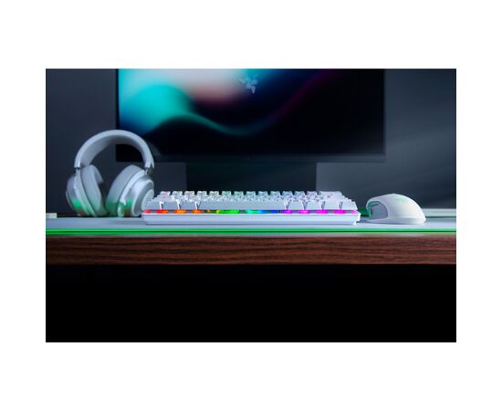 Клавиатура Razer Huntsman mini Mercury Red Switch USB RU White (RZ03-03392200-R3R1), изображение 5 Клавиатура Razer Huntsman mini Mercury Red Switch USB RU White (RZ03-03392200-R3R1), изображение 5