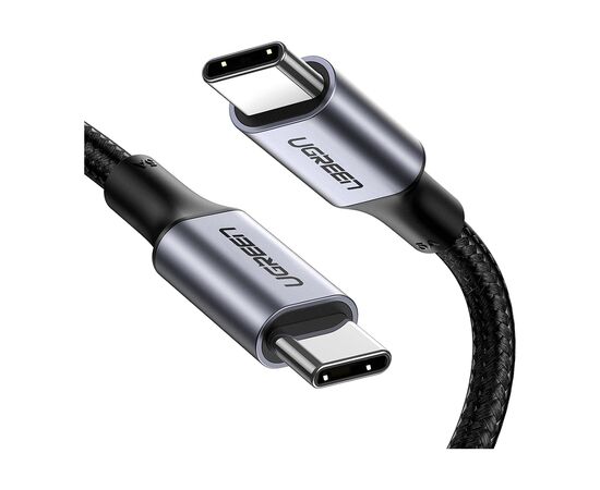 Дата кабель USB 2.0Type-C to Type-C 1.5m 100W US316 Space Gray Ugreen (70428)