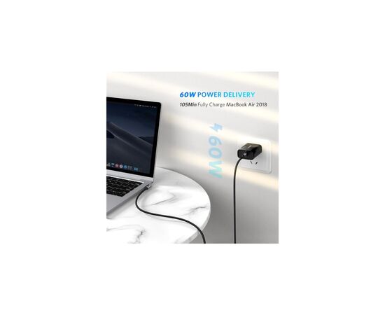 Дата кабель USB 2.0Type-C to Type-C 2.0m 60W US255 Black Gray Ugreen (50125), изображение 3 Дата кабель USB 2.0Type-C to Type-C 2.0m 60W US255 Black Gray Ugreen (50125), изображение 3