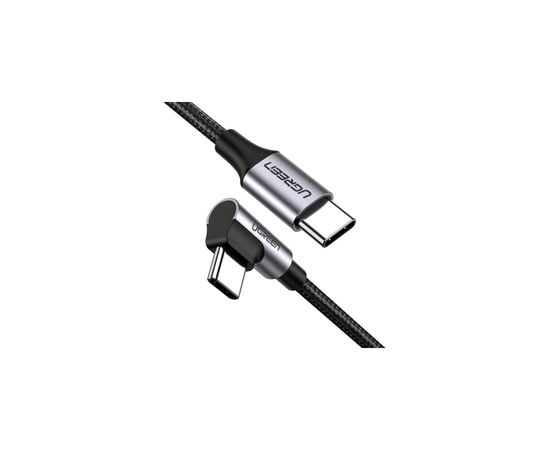 Дата кабель USB 2.0Type-C to Type-C 2.0m 60W US255 Black Gray Ugreen (50125)