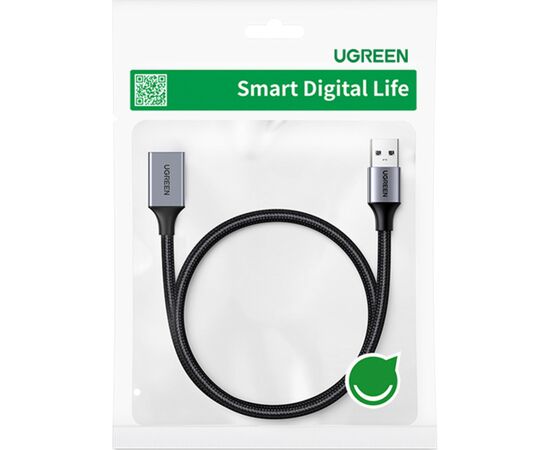 Дата кабель USB 3.0 AM/AF 2.0m US115 Black Ugreen (10497), изображение 2