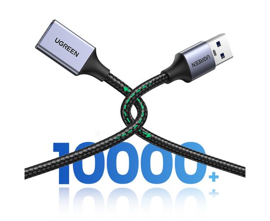 Дата кабель USB 3.0 AM/AF 2.0m US115 Black Ugreen (10497), изображение 3