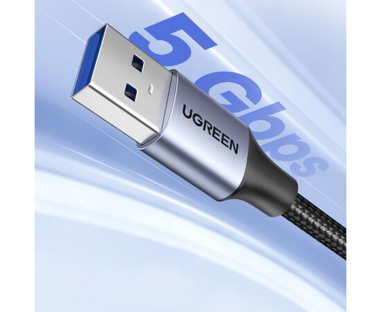 Дата кабель USB 3.0 AM/AF 2.0m US115 Black Ugreen (10497), изображение 4