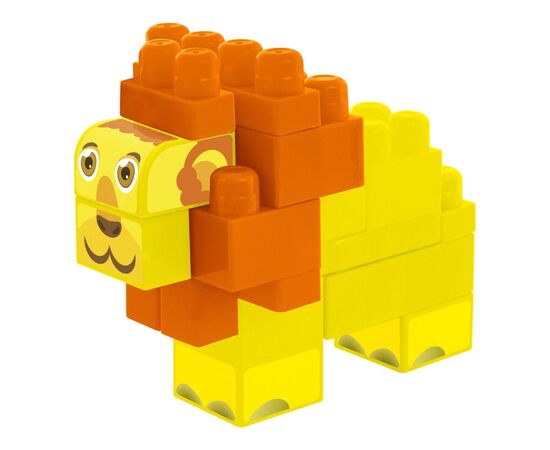 Конструктор Wader Baby Blocks Сафари - лев (41503), изображение 2 Конструктор Wader Baby Blocks Сафари - лев (41503), изображение 2