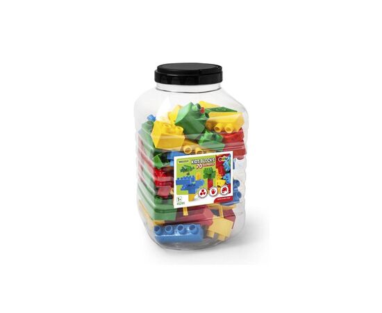 Конструктор Wader Kids Blocks 70 элементов в банке (41295)