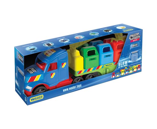 Спецтехника Wader Magic Truck Basic мусоровоз (36320), изображение 2 Спецтехника Wader Magic Truck Basic мусоровоз (36320), изображение 2