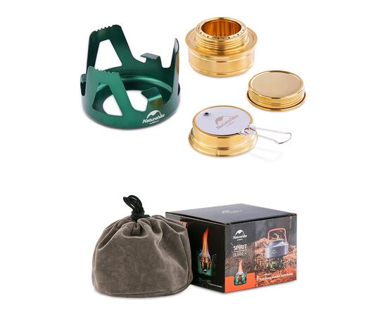Пальник Naturehike NH Alcohol Burner steel NH18L001-T Green (6927595725696), зображення 2 Пальник Naturehike NH Alcohol Burner steel NH18L001-T Green (6927595725696), зображення 2