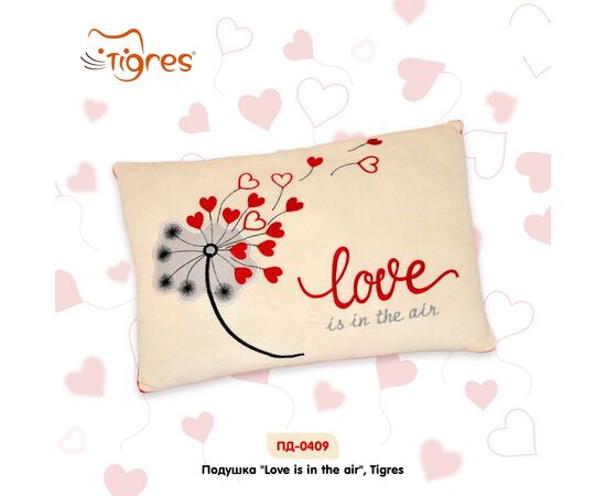 Мягкая игрушка Tigres Подушка Love is in the air (ПД-0409), изображение 2 Мягкая игрушка Tigres Подушка Love is in the air (ПД-0409), изображение 2