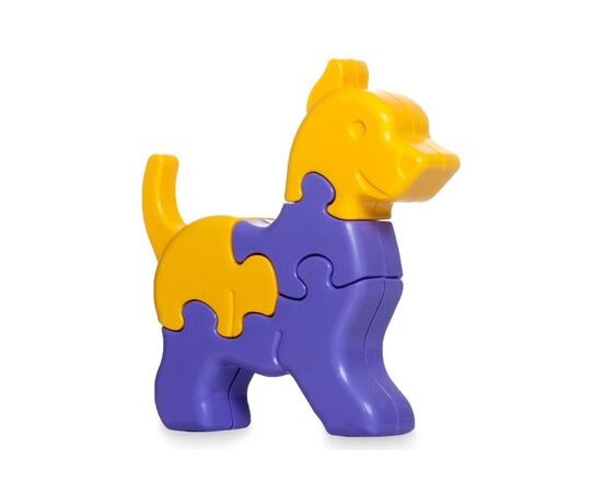 Развивающая игрушка Tigres 3D пазлы Животные - 1 шт, 8 элементов, желтый (39356)