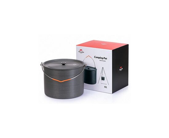 Котел туристический Naturehike Camping NH19CJ003 10 л Grey (6927595738276), изображение 3 Котел туристический Naturehike Camping NH19CJ003 10 л Grey (6927595738276), изображение 3