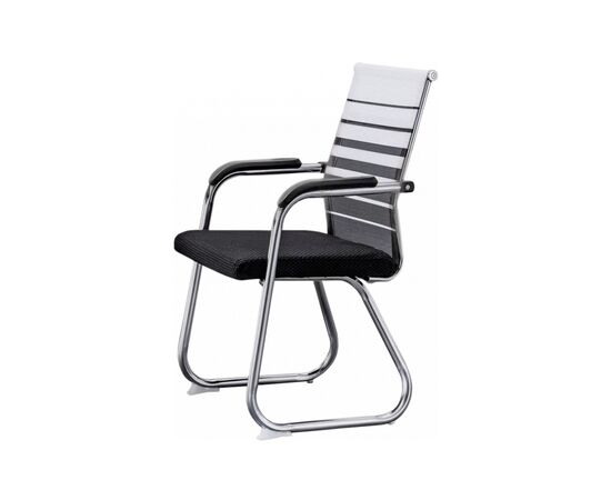 Офісне крісло GT Racer B-4029 White/Gray/Black, зображення 2 Офісне крісло GT Racer B-4029 White/Gray/Black, зображення 2