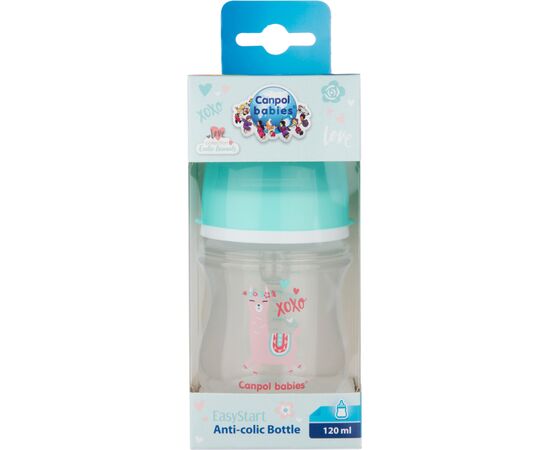 Бутылочка для кормления Canpol babies EasyStart - Toys с широким отверстием 120 мл (35/220_gre), изображение 2 Бутылочка для кормления Canpol babies EasyStart - Toys с широким отверстием 120 мл (35/220_gre), изображение 2