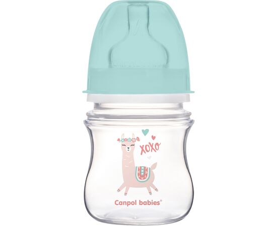 Пляшечка для годування Canpol babies EasyStart - Toys з широким отвором 120 мл (35/220_gre)