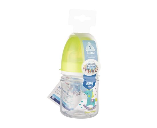 Бутылочка для кормления Canpol babies Easystart Цветные зверьки 120 мл Бирюзовая (35/205), изображение 2
