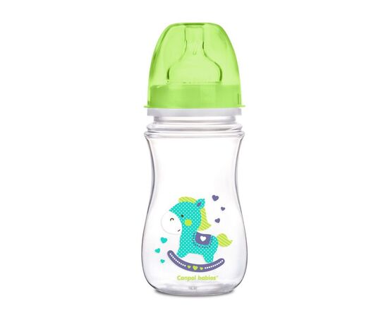 Бутылочка для кормления Canpol babies Easystart Цветные зверьки 240 мл Бирюзовая (35/206)