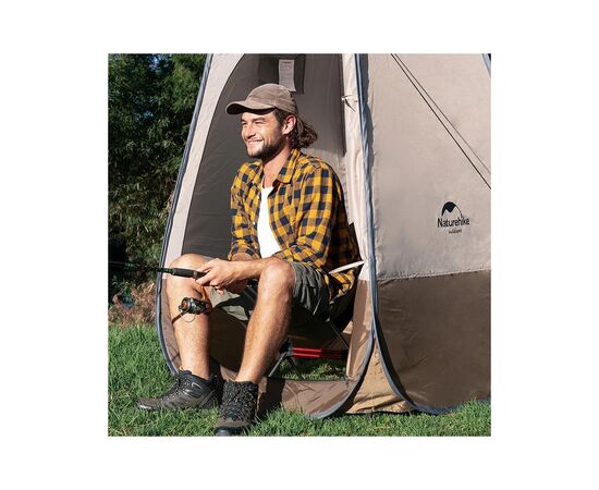Палатка Naturehike NH17Z002-P Душ/Туалет Коричневий (6927595795934), изображение 8 Палатка Naturehike NH17Z002-P Душ/Туалет Коричневий (6927595795934), изображение 8