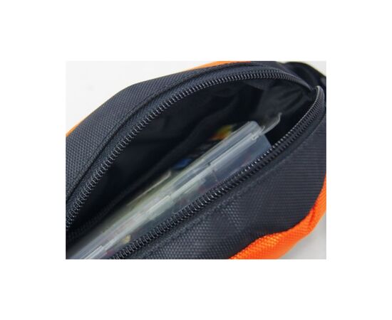Велосумка нарамна Velotrade BC-BG021 21 х 10 х 6 см Black/Orange (BIB-043), зображення 2 Велосумка нарамна Velotrade BC-BG021 21 х 10 х 6 см Black/Orange (BIB-043), зображення 2