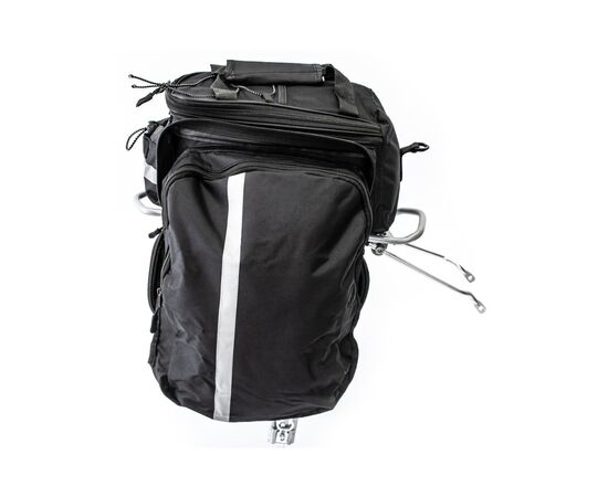 Велосумка на багажник Bravvos DT-001 30 x 21 x 17 см Black (BIB-041), изображение 2 Велосумка на багажник Bravvos DT-001 30 x 21 x 17 см Black (BIB-041), изображение 2