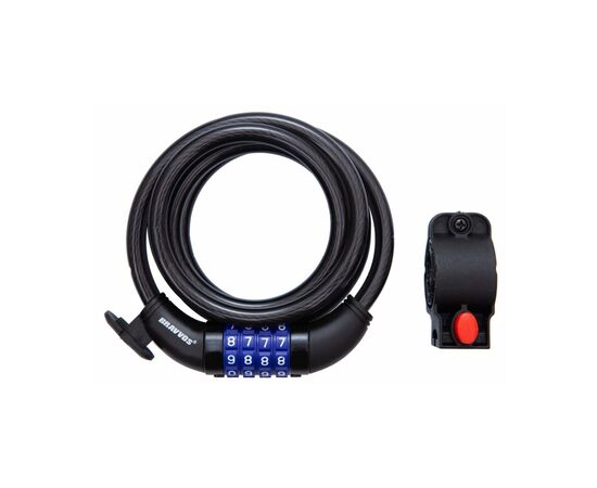 Замок велосипедний Bravvos LOC-125-135 10mm х 1500mm Black (LCK-069)