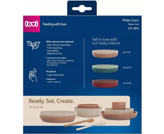 Тарелка детская Lovi Pistachio Мятные 2 шт (21/530_gre), изображение 3