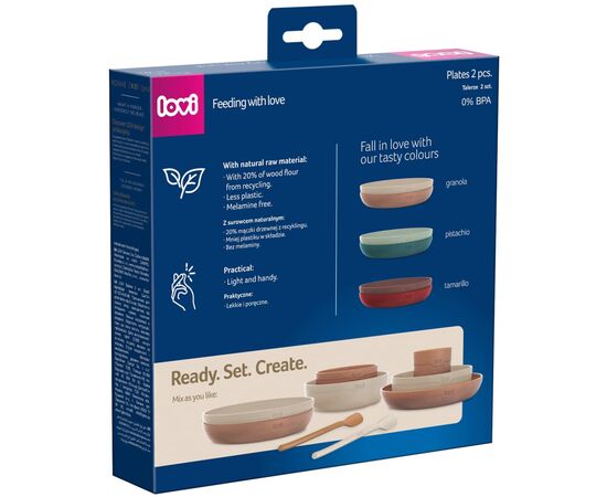 Тарелка детская Lovi Granola Бежевые 2 шт (21/530_bei), изображение 3 Тарелка детская Lovi Granola Бежевые 2 шт (21/530_bei), изображение 3