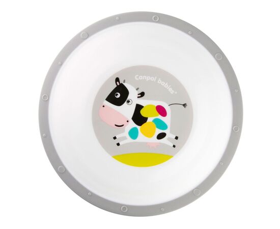 Тарілка дитяча Canpol babies антиковзна Сіра (4/416), зображення 3 Тарілка дитяча Canpol babies антиковзна Сіра (4/416), зображення 3