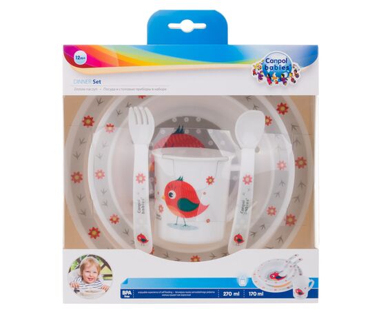 Набор детской посуды Canpol babies Cute Animals Птичка Красный 5 предметов (4/401_red), изображение 8 Набор детской посуды Canpol babies Cute Animals Птичка Красный 5 предметов (4/401_red), изображение 8