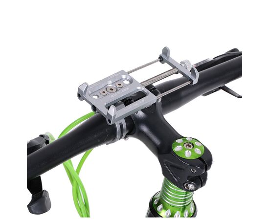 Держатель для смартфонов Velotrade 3,5-6,2" AL GUB G-86 Grey (HFS-008), изображение 3 Держатель для смартфонов Velotrade 3,5-6,2" AL GUB G-86 Grey (HFS-008), изображение 3