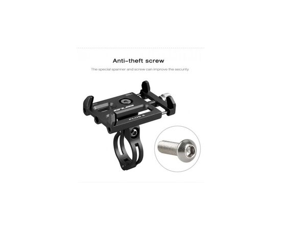 Держатель для смартфонов Velotrade 3,5-6,2" AL GUB PLUS 8 Black (HFS-010), изображение 4 Держатель для смартфонов Velotrade 3,5-6,2" AL GUB PLUS 8 Black (HFS-010), изображение 4