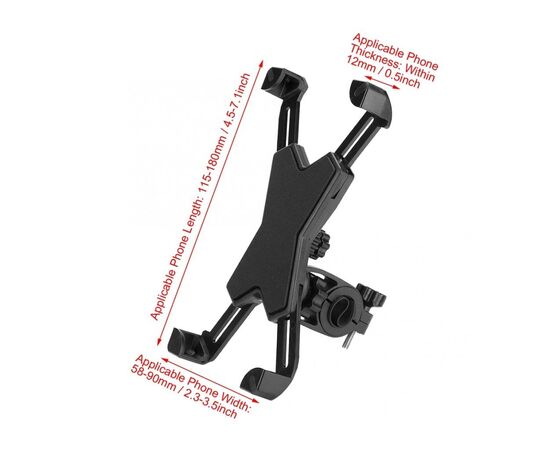 Держатель для смартфонов Velotrade BC-B708 Black (HFS-014), изображение 2 Держатель для смартфонов Velotrade BC-B708 Black (HFS-014), изображение 2