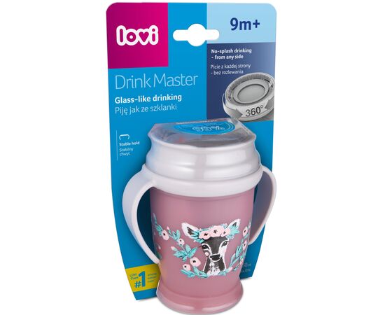 Поїльник-непроливайка Lovi 360 Drink Master Wild Soul Girl 250 мл (1/604new), зображення 2 Поїльник-непроливайка Lovi 360 Drink Master Wild Soul Girl 250 мл (1/604new), зображення 2