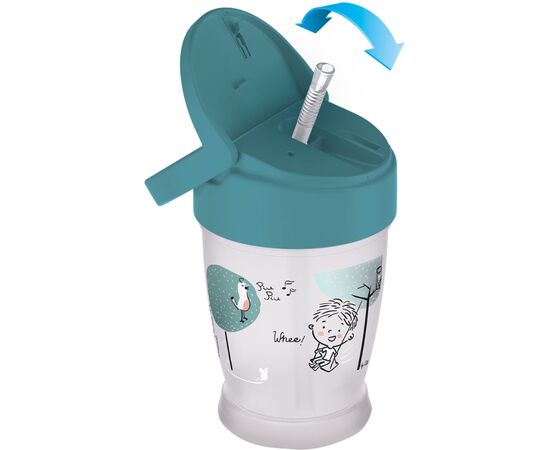 Поїльник-непроливайка Lovi Lovely Boy із силіконовою трубочкою 250 мл (35/354boy), зображення 2 Поїльник-непроливайка Lovi Lovely Boy із силіконовою трубочкою 250 мл (35/354boy), зображення 2