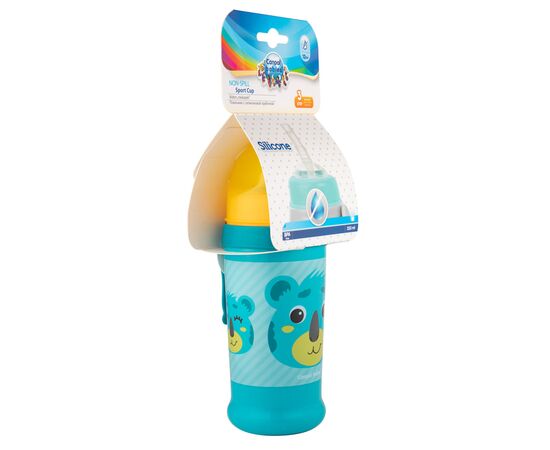 Поильник-непроливайка Canpol babies Hello Little с силиконовой насадкой Бирюзовый 350 мл (56/510_tur), изображение 2 Поильник-непроливайка Canpol babies Hello Little с силиконовой насадкой Бирюзовый 350 мл (56/510_tur), изображение 2