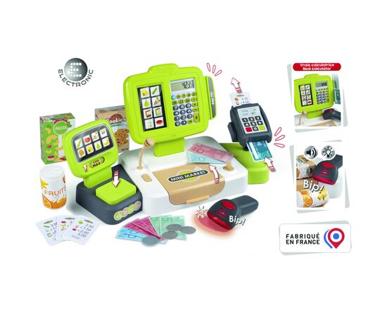 Игровой набор Smoby Электронная касса с терминалом весами и звуковым сканером (350114), изображение 2 Игровой набор Smoby Электронная касса с терминалом весами и звуковым сканером (350114), изображение 2