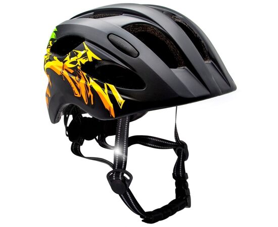 Шлем Velotrade Crazy Safety "Жовтий Графіті" (HEAD-072)