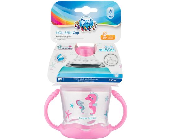 Поильник-непроливайка Canpol babies Sweet fun 180 мл (57/300_pin), изображение 7 Поильник-непроливайка Canpol babies Sweet fun 180 мл (57/300_pin), изображение 7