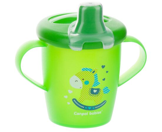 Поильник-непроливайка Canpol babies Toys 250 мл Зеленая (31/200_gre), изображение 2 Поильник-непроливайка Canpol babies Toys 250 мл Зеленая (31/200_gre), изображение 2