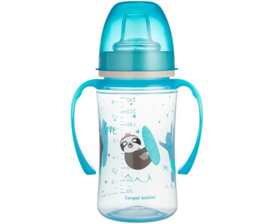 Поїльник-непроливайка Canpol babies EasyStart 240 мл -Sweet fun синя (35/208_blu)