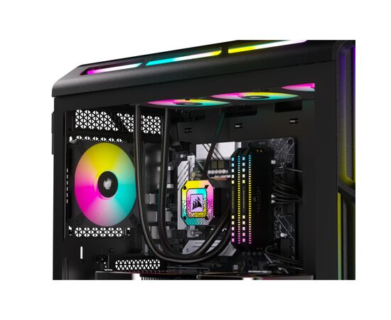 Кулер для корпуса Corsair iCUE AF120 RGB Slim Black Dual Fan Kit (CO-9050162-WW), изображение 9 Кулер для корпуса Corsair iCUE AF120 RGB Slim Black Dual Fan Kit (CO-9050162-WW), изображение 9