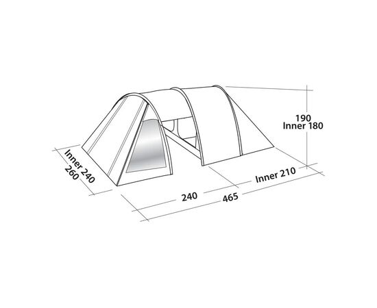Палатка Easy Camp Galaxy 400 Steel Blue (929573), изображение 3 Палатка Easy Camp Galaxy 400 Steel Blue (929573), изображение 3