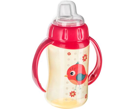 Поильник-непроливайка Canpol babies Cute Animals Птичка с мягким носиком и ручками 320 мл (56/512_red), изображение 2 Поильник-непроливайка Canpol babies Cute Animals Птичка с мягким носиком и ручками 320 мл (56/512_red), изображение 2