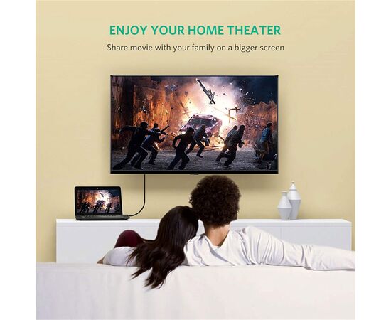 Кабель мультимедийный Display Port to Display Port 2.0m V1.2 DP102 Ugreen (10211), изображение 8 Кабель мультимедийный Display Port to Display Port 2.0m V1.2 DP102 Ugreen (10211), изображение 8