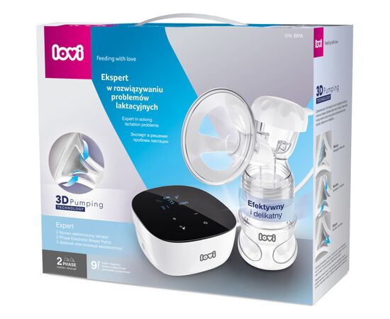Молокоотсос Lovi электрический 2-фазный Expert 3D Pumping (50/000exp), изображение 4 Молокоотсос Lovi электрический 2-фазный Expert 3D Pumping (50/000exp), изображение 4